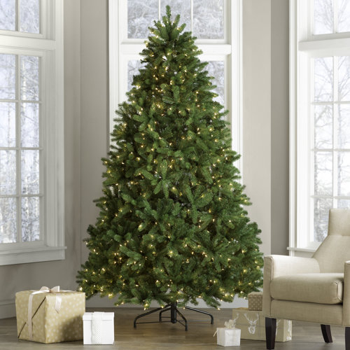 Three Posts™ Newberry Spruce Green Artificial Christmas Tree with Clear